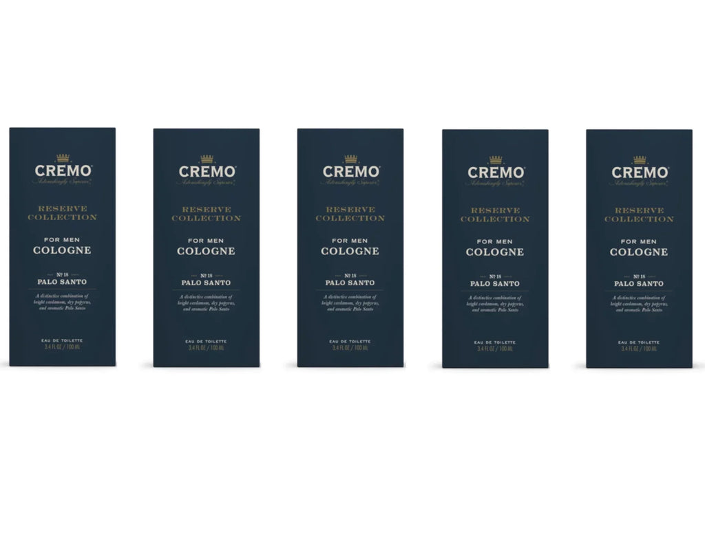 Cremo Reserve Collection Palo No. Oz. of Pack 3.4 Santo, 5 Cologne Fl. Men - For 18