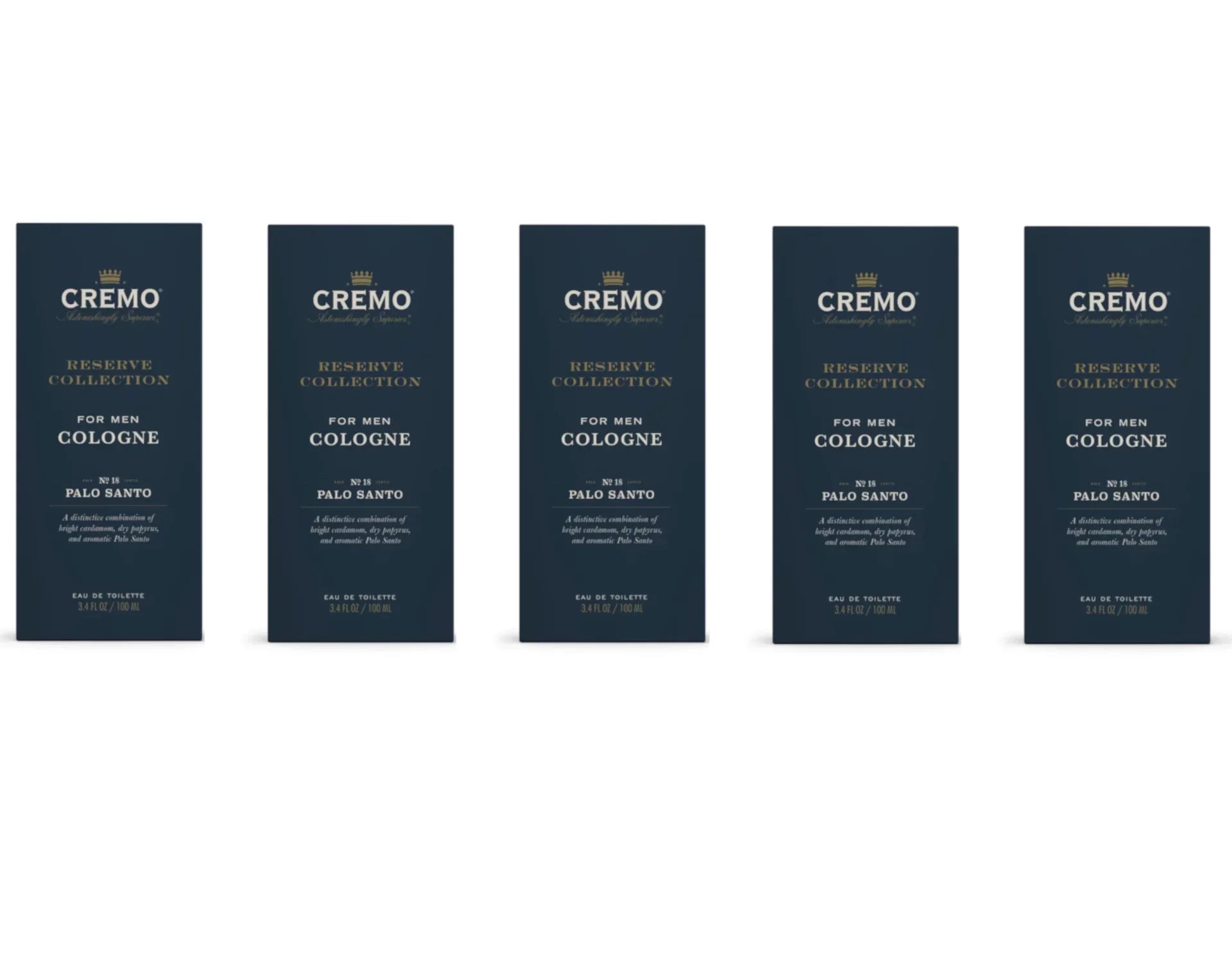 Cremo Reserve Collection Palo No. Oz. of Pack 3.4 Santo, 5 Cologne Fl. Men - For 18
