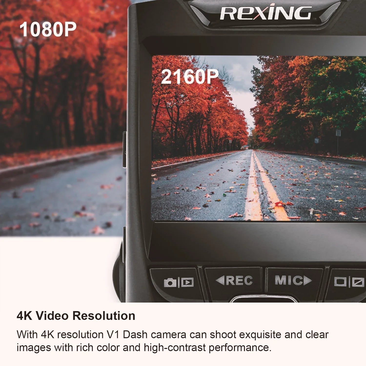 Ultra HD Cam V1-4K Dash Car Rexing