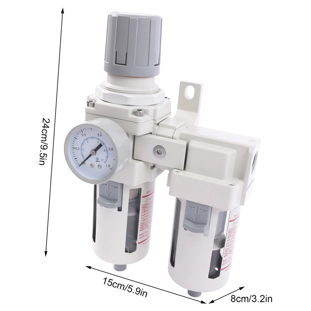 Pressure Filter Air NPT Dryer Regulator Trap Air 1/2" System Water Separator
