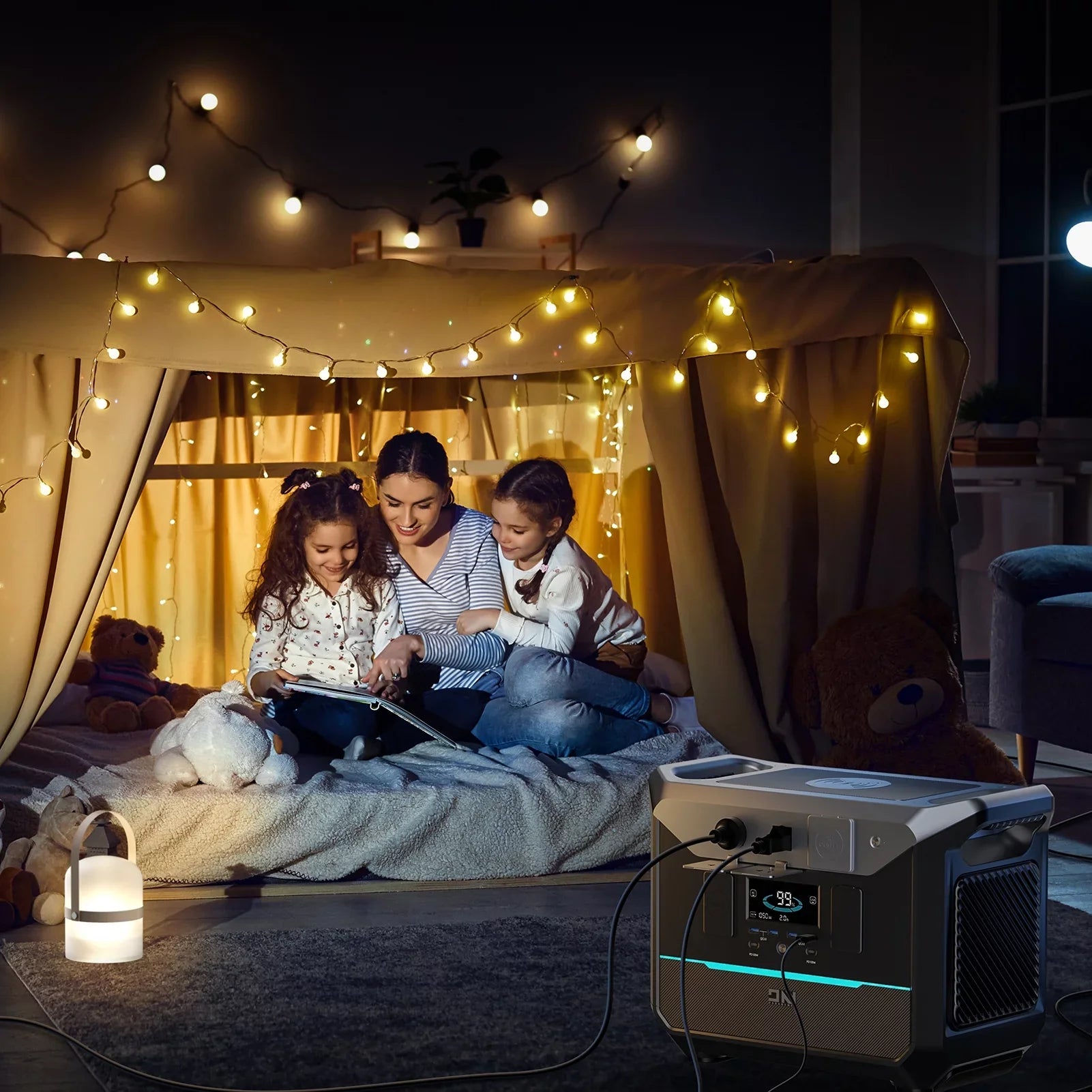Power Station Anself, DaranEner Battery LiFePO4 Portable Power 268.8Wh Travel by NEO300 300W Backup Supply for