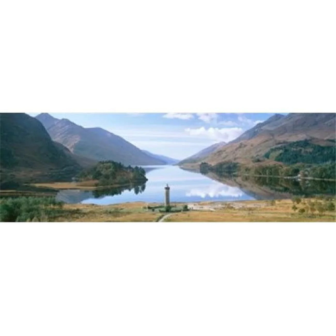 Images Reflection lake Monument by Loch in Scotland Poster Print - Glenfinnan Panoramic x of Panoramic Shiel Images the 36 12 Highlands cloud
