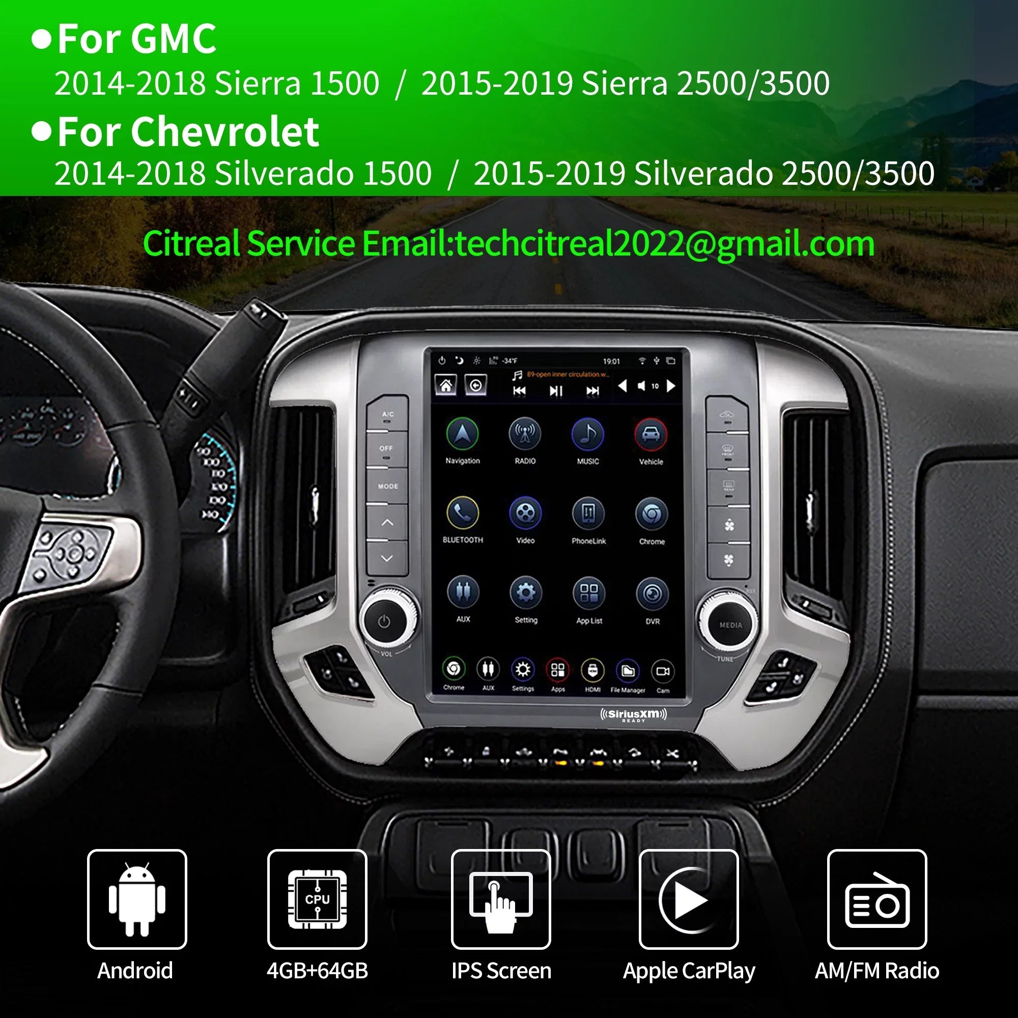 4G+64G 2014-2021 Apple SirusXm Silverado Carplay 2014-2019 Screen Navigator Linkswell Car Gen5 Replacement Auto radio GMC Raido Stereo GPS inch Android 12.1 Chevrolet for T-style Touch Truck