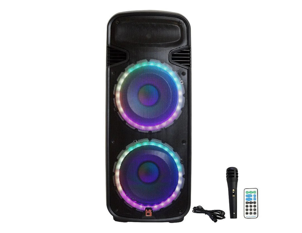 15-Inch Speaker Battery Rechargeable Way Mr Watt Dual 4000 Max Built-In Bluetooth 3 Dj Party with Power & PSBAT6200