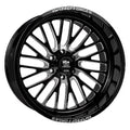 Wheel 122.1CB 7 PRO Black 24X14 FORGED SENTRY 6X139.7 LUXXX LHD Gloss -76ET Milled HD