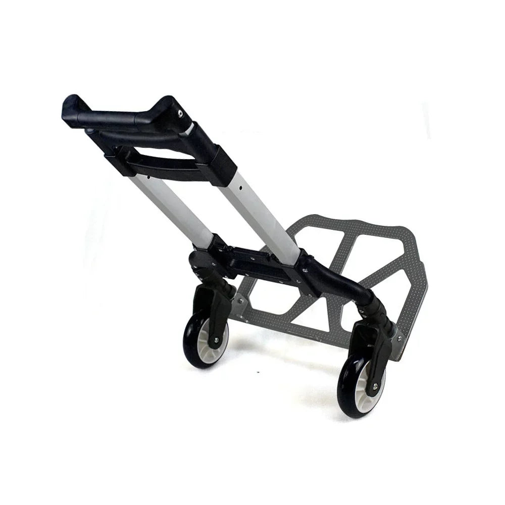 SEGAWE Dolly Luggage Trolley Aluminium Carts. Folding Compact Hand Black, Push,