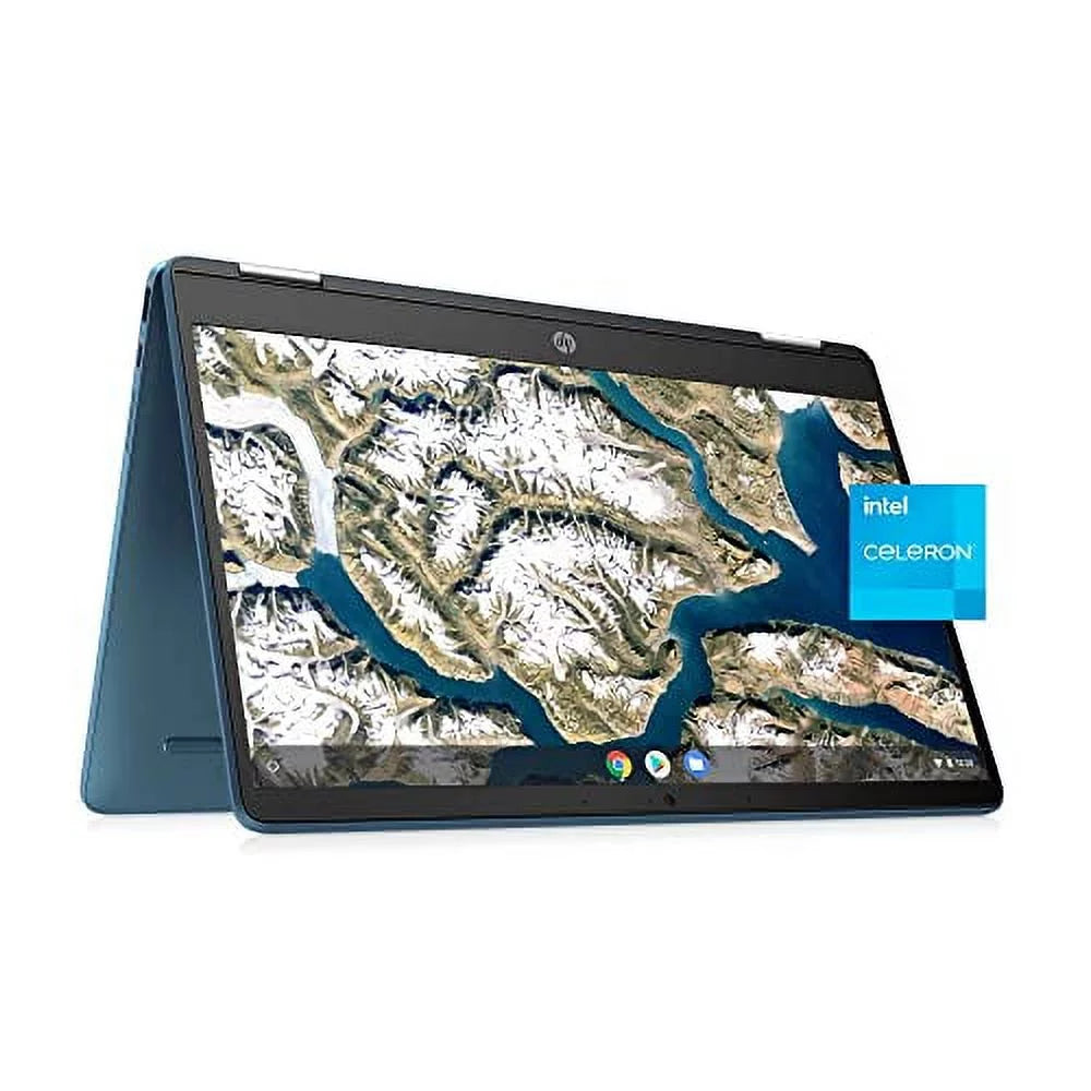 Touch OS, 600, 14a-ca0790wm Forest X360 Celeron HD Chromebook, Graphics HP 64GB Teal, eMMC, 14" Intel UHD RAM, N4120, Intel 4GB Chrome