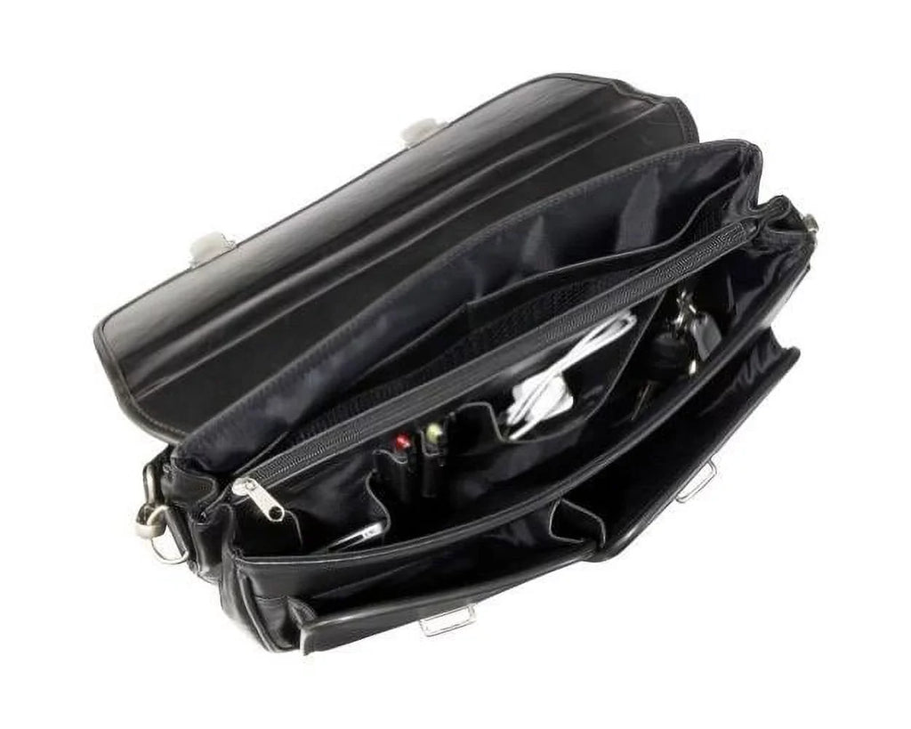 Amerileather World Briefcase, Black Class Executive 2439-0 Leather