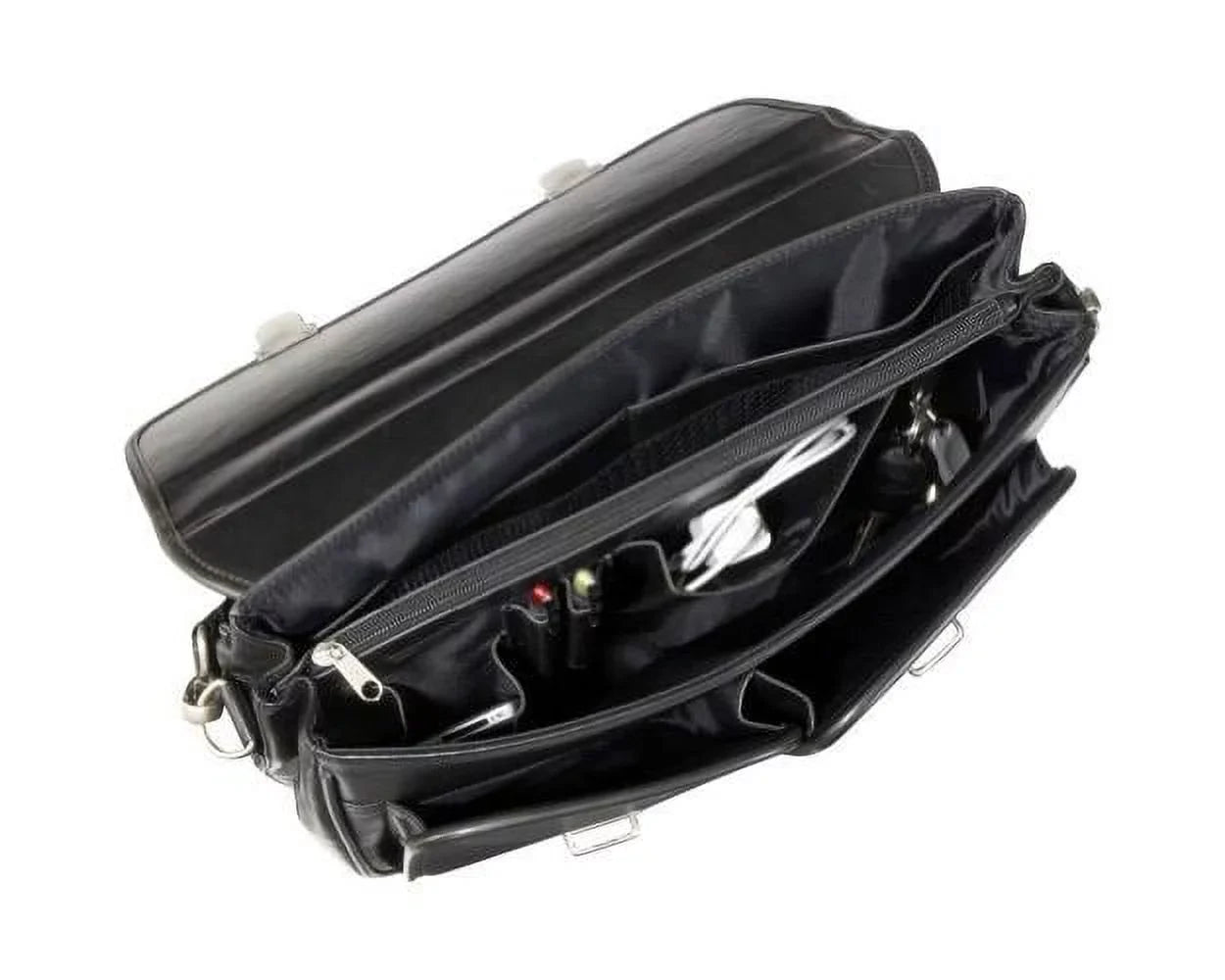 Amerileather World Briefcase, Black Class Executive 2439-0 Leather