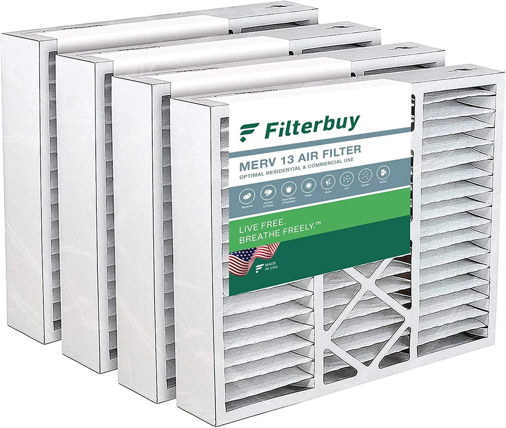 FC100A1003 13 HVAC Filterbuy Furnace Pleated 16x20x5 AC Air Filters Honeywell for MERV (4-Pack)
