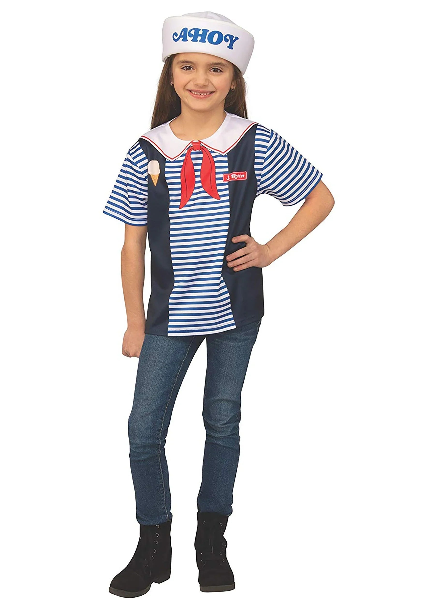 Child Scoops Stranger Costume Robin's Ahoy Things Uniform