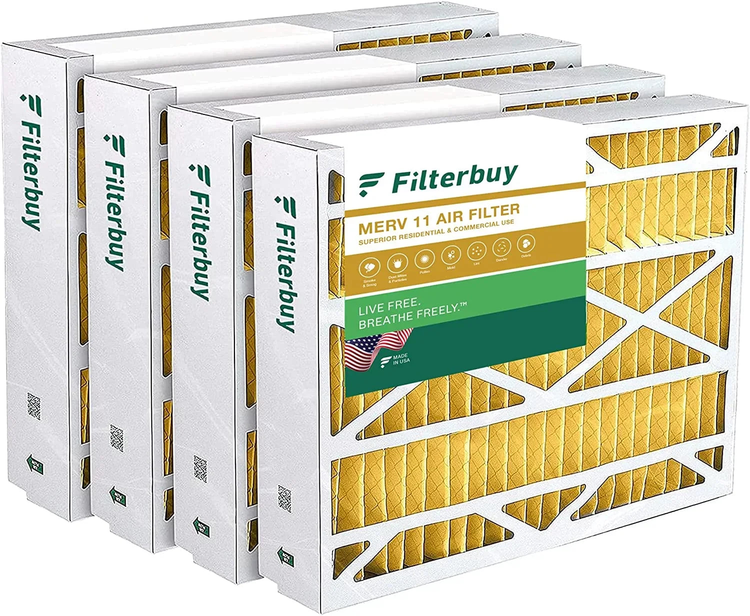 MERV X8790 11 PCO14-23 Air (4-Pack) AC / Pleated Filterbuy Furnace Filters 20x21x5 Lennox for HVAC