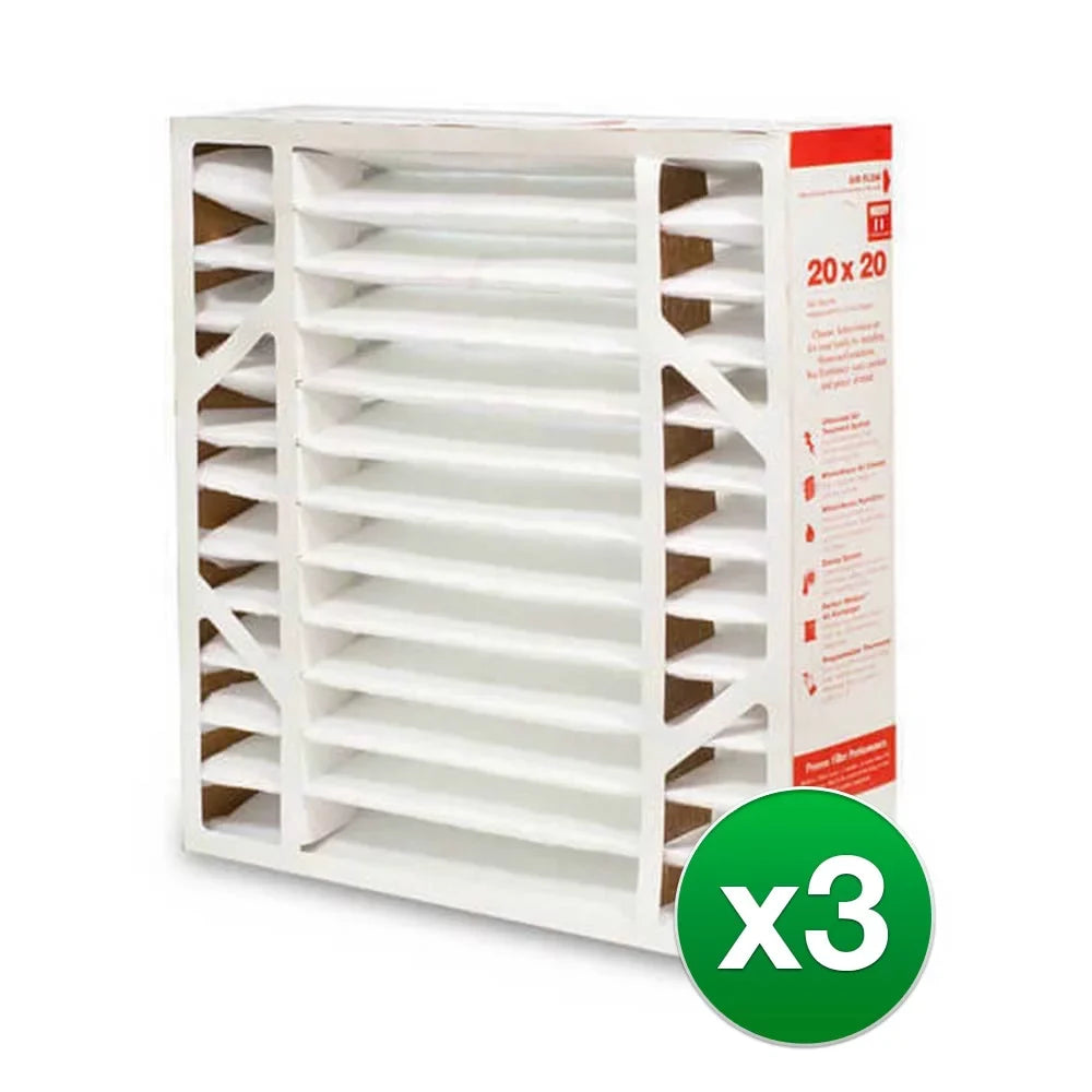 Pack) FC100A1011 Media ALLERGY 11 - for (3 Air MERV 20x20x5 Replacement Filter Honeywell