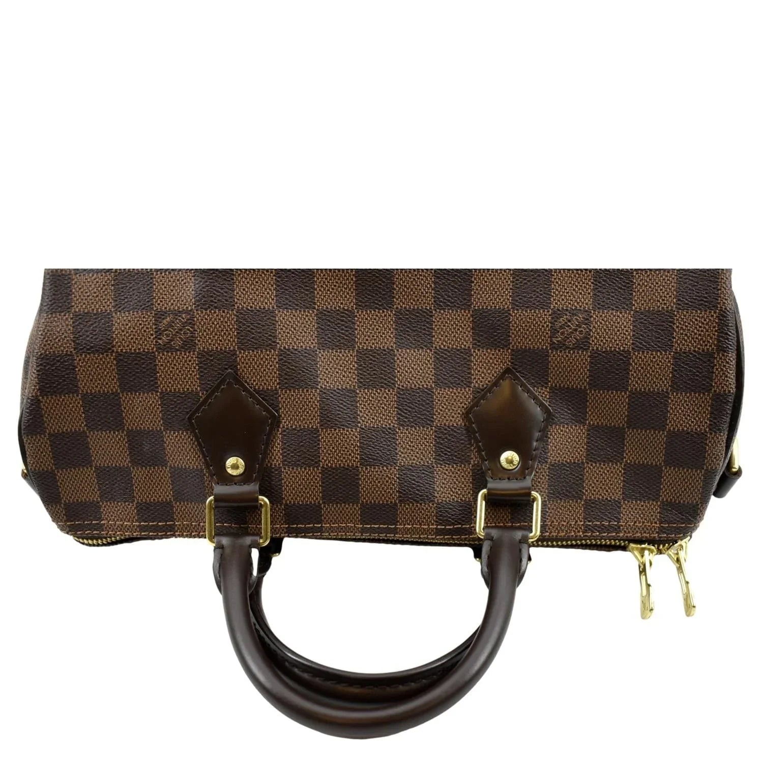 Shoulder Speedy LOUIS Pre-owned Bag Damier Ebene Bandouliere Brown VUITTON 30