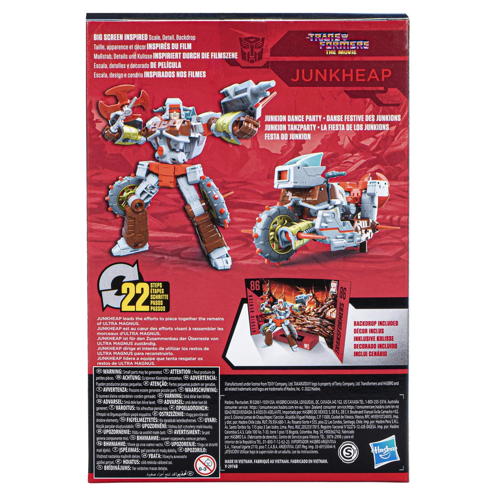 Figure Studio Series Voyager Junkheap Movie Transformers 86-14 Action The Transformers: