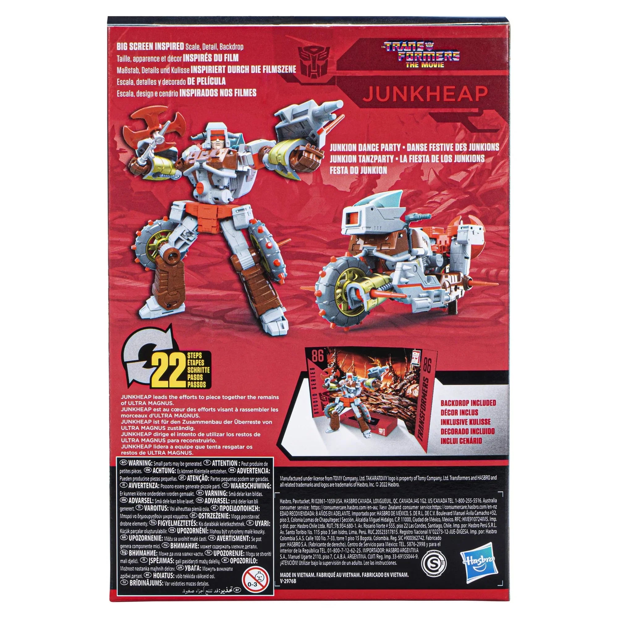 Figure Studio Series Voyager Junkheap Movie Transformers 86-14 Action The Transformers: