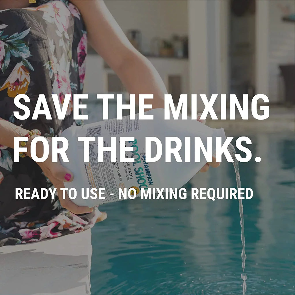 12.5% - (Case Gallons) Pool 1 Liquid Hypochlorite Chlorine Shock - Sodium
