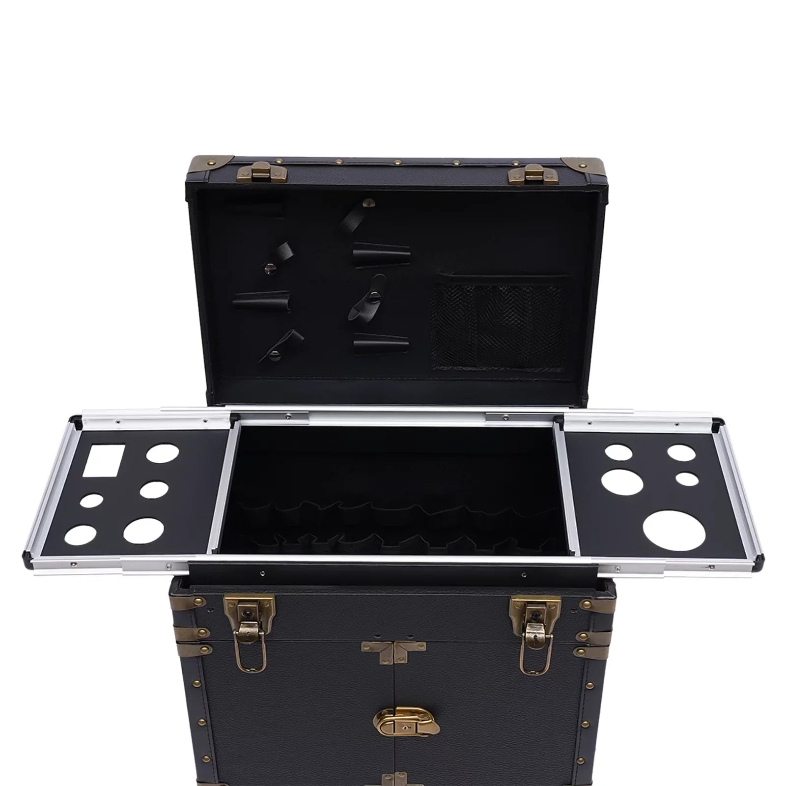 Makeup Salon Hairdressing Aiqidi Beauty Hair Stylist Trolley Luggage Tool Organizer Train Travel with Barber Case Holder Dryer Cosmetic Box Lockable Rolling
