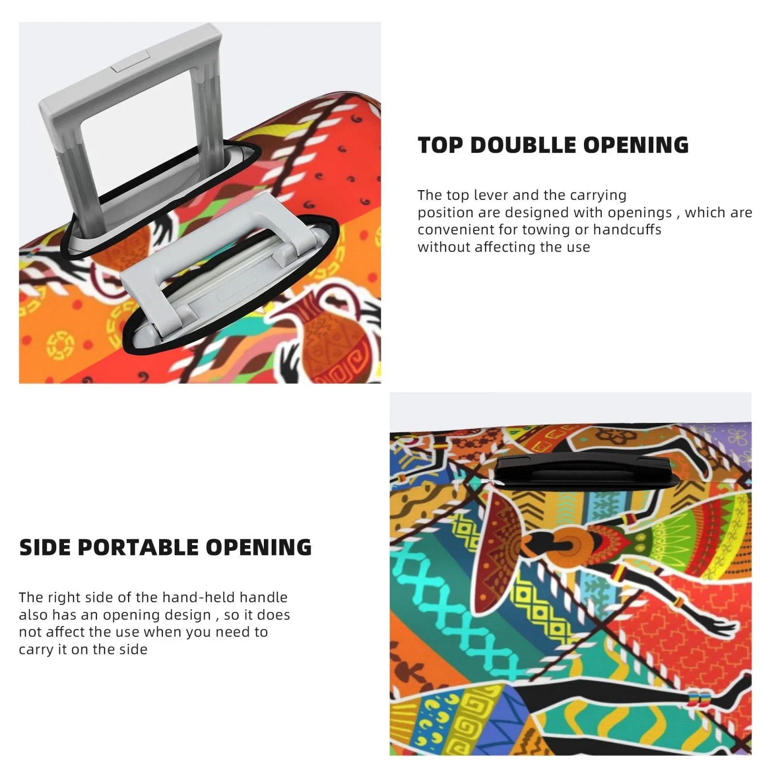 Suitcase Cover Kll Suitcase Protector- Womans Dancing African Cover Luggage