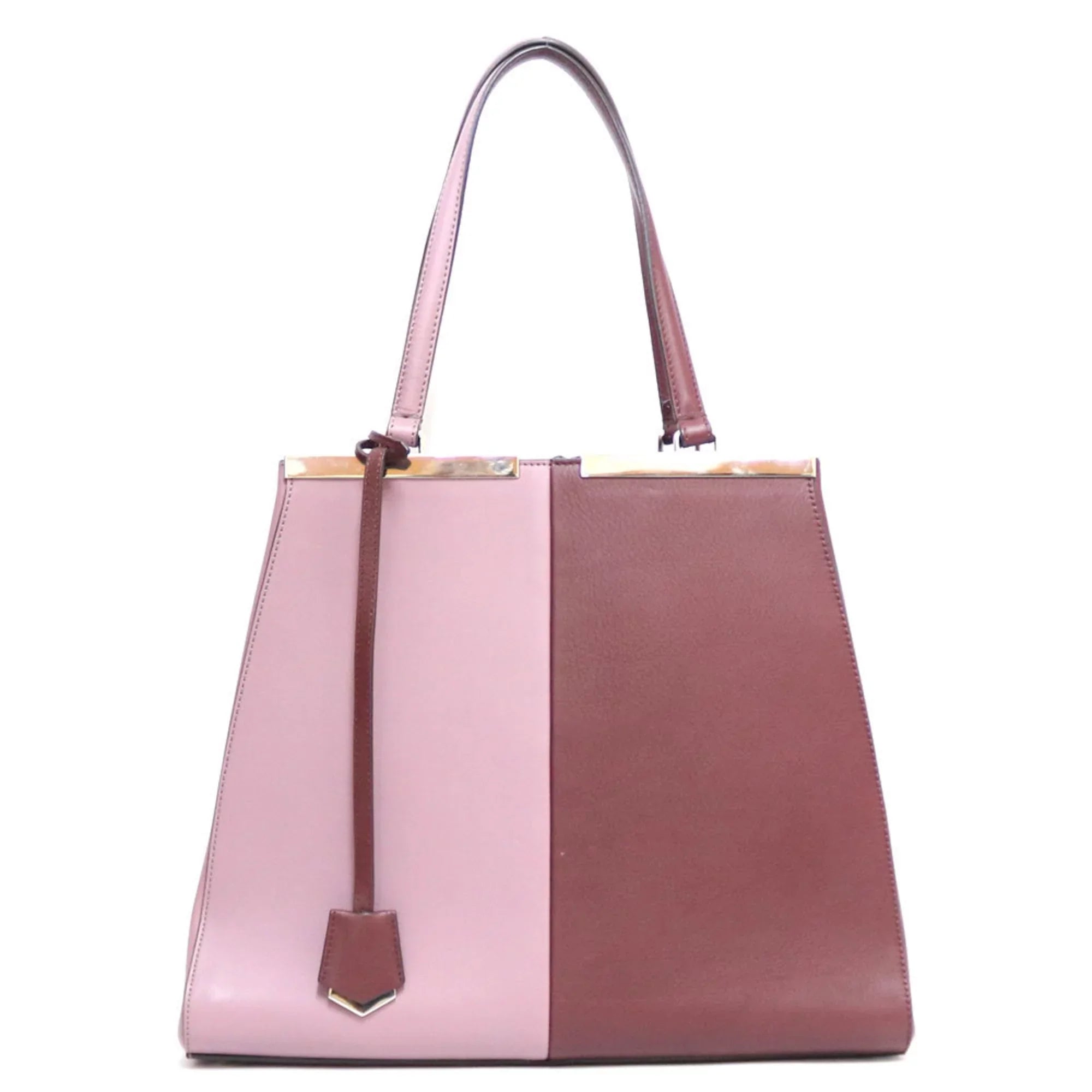 Women's Pre-Owned Leather Bag Fendi Pink (Fair) Shoulder FENDI