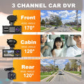 Vision Camera Rear, Cam and Mirror Apexeon Dash Front Night Design Car Rearview Recorder,