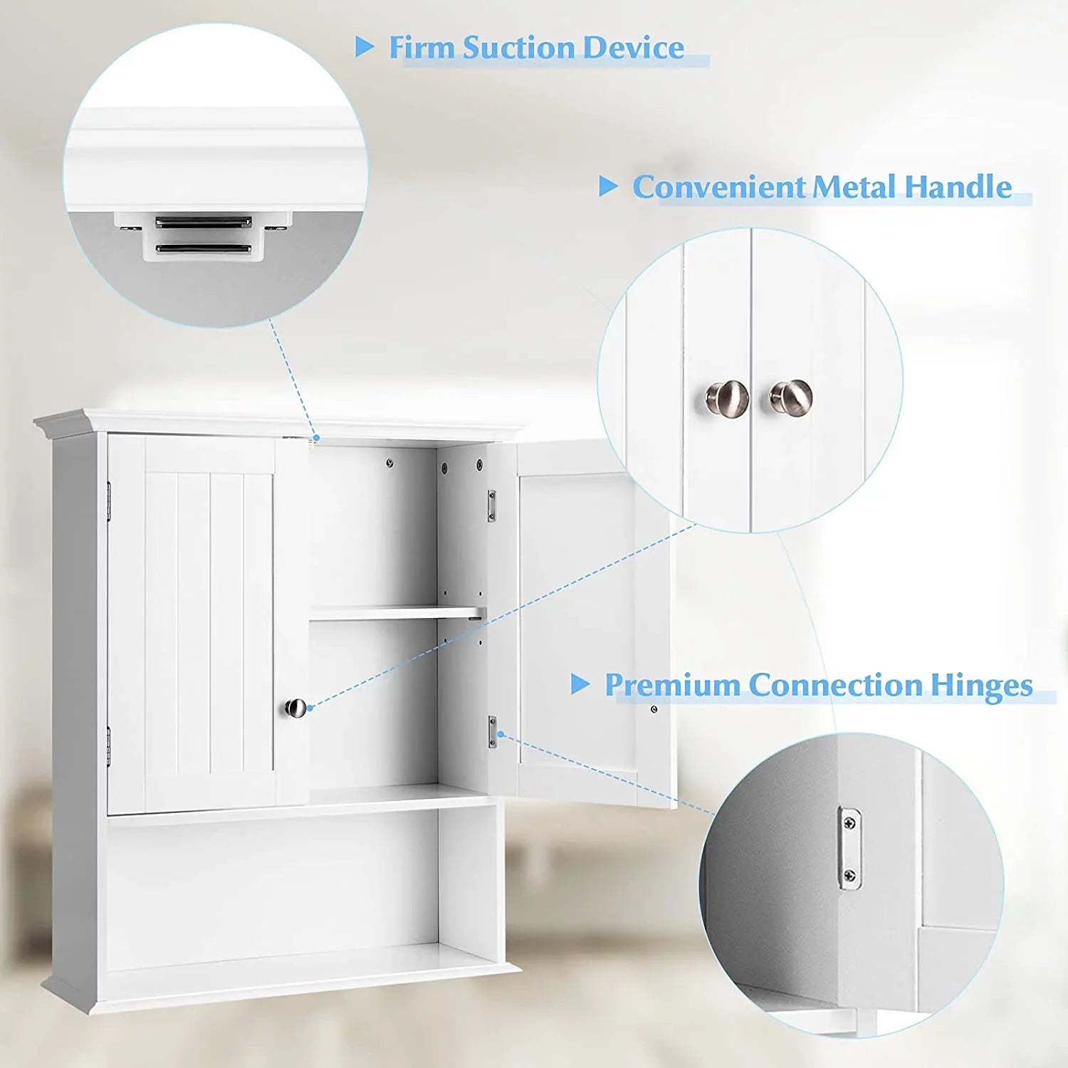 Wall Storage & Bathroom Storage Bathroom Kitchen Shelves, Bathroom Doors Cabinet Cabinet, Living Cabinet Multipurpose Mounted Medicine for Wall Hanging with Wooden Cabinet Room,