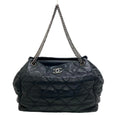 Shoulder Pre-Owned Bubble CHANEL Women's Quilt (Fair) Coco Mark Handbag Z0005974 Black Chain