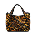 Brown Unisex Authenticated Satchel Logo Canvas (Good) Stella Animal McCartney Fabric Pre-Owned Print