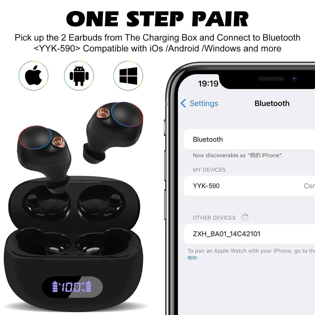 Connect, Black, Bass UrbanX Balanced, IPX5 + Water Earbuds Compatible Charging Boost (2023) Lenovo Y700 True Bluetooth with Case, Dual Wireless Bluetooth Legion Connection, Resistance, 5.2
