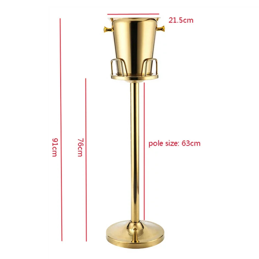 Titanium Holder for Hotel Bucket Bucket Bar Ice Champagne Party Home Vasque Bucket Gold Ice