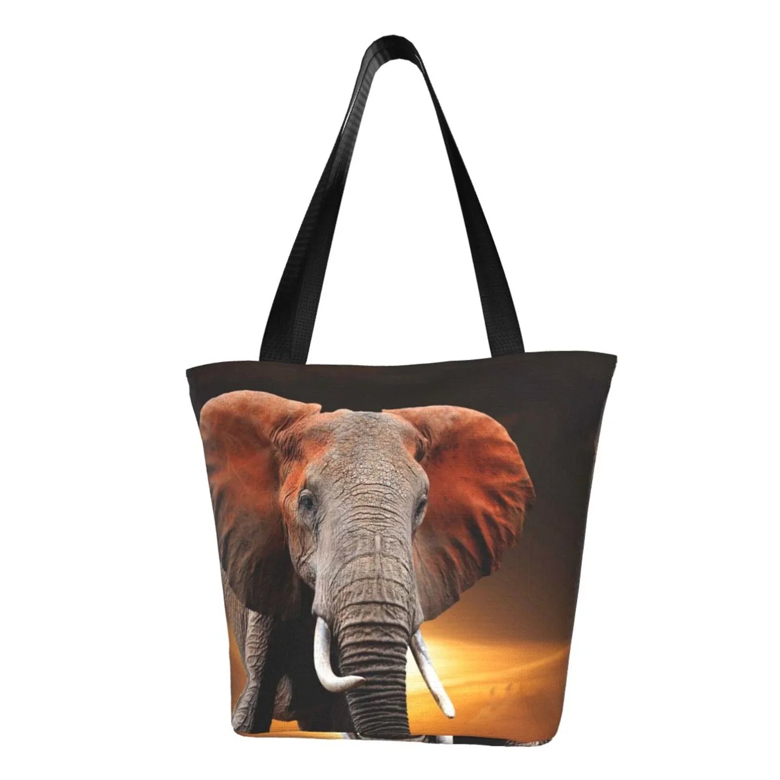 Sunset Shopping Hobos Bag Tote In Bag Bag,Shoulder Kenya Women'S Handbags Capacity Large Lukts Elephant